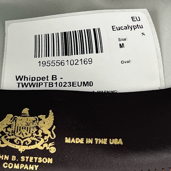 NEW!! Stetson Whippet B Wool Fedora. Size Medium - Picture 7 of 7